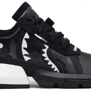 adidas Black and White Patterned Sneakers